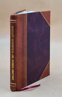 Mcphillips' Alphabetical And Business Directory Of The District [Leather Bound]-image