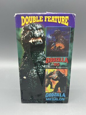 Godzilla ‘85 & Godzilla Vs Megalon Double Feature VHS 1996 Horror Sci-fi Sealed!-image