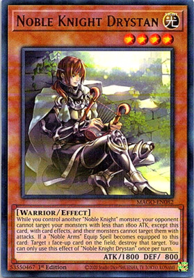 Noble Knight Drystan MAGO-EN082 Yu-Gi-Oh! Card Light Play 1st Edition-image