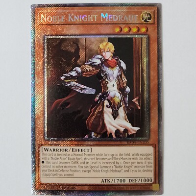 Noble Knight Medraut - RA04-EN205 - NM - Platinum Secret Rare - 1st ed - Yugioh-image