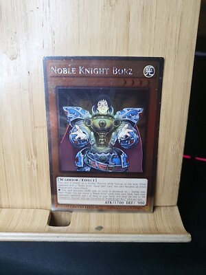Yu-Gi-Oh!🏆Noble Knight Borz LIMITED EDITION🏆PLATINUM RARE Card-image