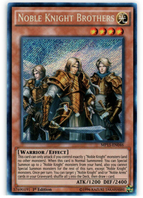 Yugioh! LP Noble Knight Brothers - MP15-EN046 - Secret Rare - 1st Edition Lightl-image