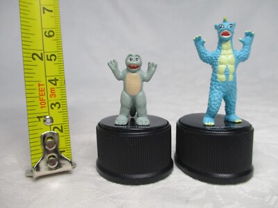 Godzilla MINYA & GABARA Bottle Cap mini Figures Collectable Toho Tsuburaya-image