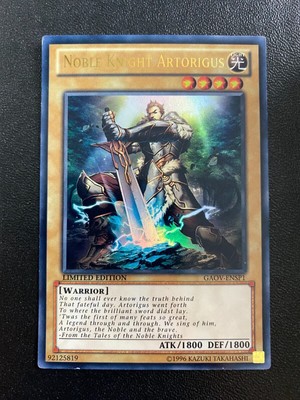 Yugioh Noble Knight Artorigus GAOV-ENSP1 Ultra Rare Limited Edition MP/LP-image