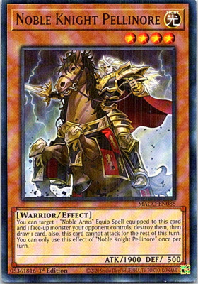 Noble Knight Pellinore MAGO-EN085 Yu-Gi-Oh! Light Play 1st Edition-image