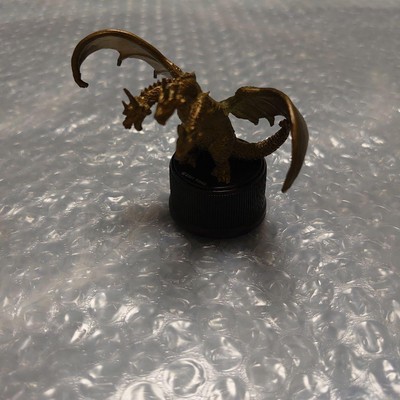 King Ghidorah Figure, Godzilla Bottle Cap & Bottle Figure, Used, No Damage-image