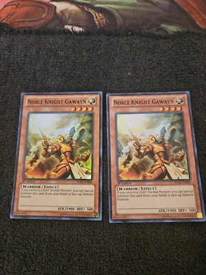 X2 Yu-Gi-Oh! 1st Edition Noble Knight Gawayn #REDU-EN000 Light Play-image