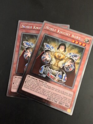 Yugioh! 2X Noble Knight Borz - NKRT-EN009 - Platinum Rare - Limited Edition NM-image