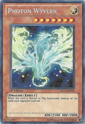 1 x Photon Wyvern - PRC1-EN015 - Secret Rare - 1st Edition Near Mint, English-image