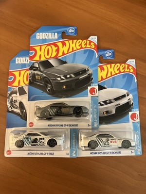 Hot Wheels 1992 Nissan Skyline GT-R (R32) GODZILLA King Of Monsters SET-image