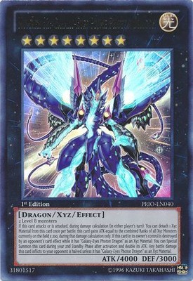 Number 62: Galaxy-Eyes Prime Photon Dragon PRIO-EN040 Ultra Rare 1st Edition-image