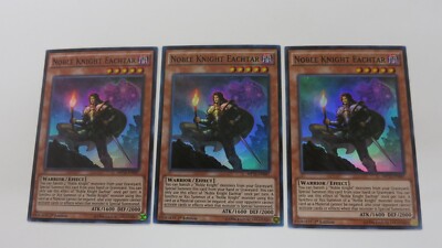 3x NOBLE KNIGHT EACHTAR MONSTER MP15-EN047 1ST EDITION SUPER YUGIOH NM  UNPLAYED-image