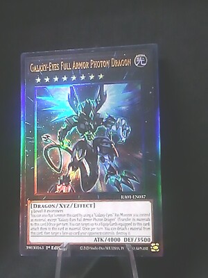 Yugioh Galaxy-Eyes Full Armor Photon Dragon Prismatic Ultimate RA01-EN037 1st NM-image