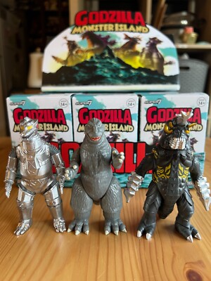 Super 7 ReAction 3.75'' Godzilla Monster Island Blind Box Mechagodzilla Megalon-image