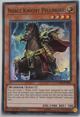 ( NOBLE KNIGHT PELLINORE  ) - Super - CYHO-EN090 - 1st - NM - Yu-Gi-Oh -image