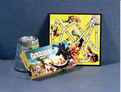 Dollhouse 1:12 scale Godzilla Game 1960s Dollhouse movie monster game-image