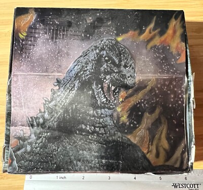 1996 GODZILLA CHROMIUM Empty Box + Wrapper Packaging JAPANESE ART TRADING CARDS-image