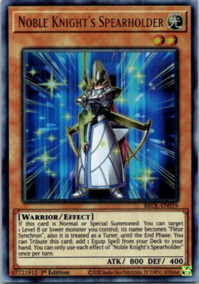 Noble Knight's Spearholder BROL-EN019 Yu-Gi-Oh! 1st Edition Light Play-image