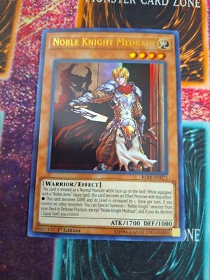 Yu-Gi-Oh! Noble Knight Medraut BLRR-EN071 Ultra Rare 1st Edition Near Mint-image