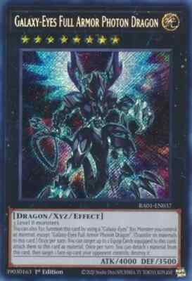 Galaxy-Eyes Full Armor Photon Dragon RA01-EN037 1st Secret Rare NM Yu-Gi-Oh!-image