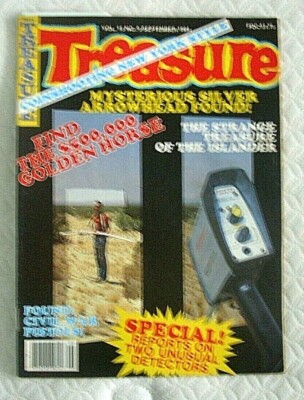 TREASURE MAGAZINE ARTICLE COINSHOOTING NEW YORK STYLE METAL DETECTOR FISHER  -image