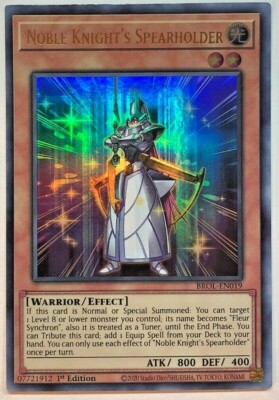 YuGiOh - Brothers of Legend Noble Knight's Spearholder BROL-EN019 - Ultra Rare-image