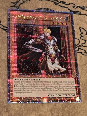 Yugioh Noble Knight Medraut RA04-EN205 Quarter Century Secret Rare NM Presale -image