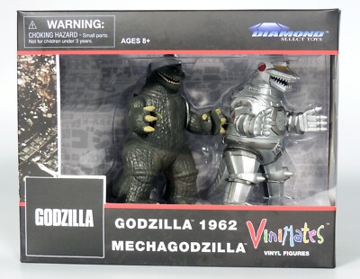 Godzilla 1962 and Mechagodzilla Vinimates 2 Pack 2021 Diamond Select (SEALED)-image
