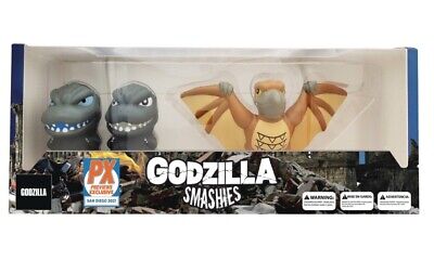San Diego Comic Con 2021 Exclusive GODZILLA SMASHIES Stress Dolls 3-Piece Set-image