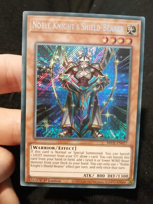 Yugioh Noble Knight's Shield-Bearer BROL-EN017 Secret Rare 1st Edition NM-image