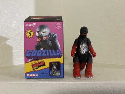 Shogun Godzilla Vintage ‘70s Red ReAction Series 2 Blind Box Super7 RARE NEW-image