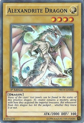 Alexandrite Dragon - PHSW-EN000 - Super Rare - Unlimited Edition x1 Moderately P-image
