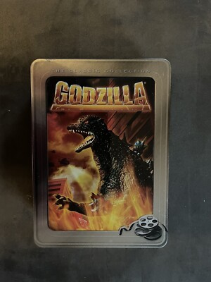 Godzilla 3 DVD Classic Collection Tin Box ALL THREE Unplayed. Mothra,-image