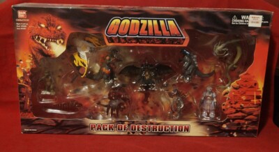 Bandai Godzilla Pack of Destruction NEW Sealed In Box 2003-image