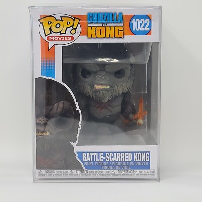 Funko Battle Scarred Kong 1022 Godzilla vs Kong with Protector Box-image
