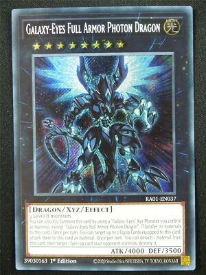 Galaxy-Eyes Full Armor Photon Dragon RA01 Secret Rare - 1st ed Yugioh Card #4HS-image