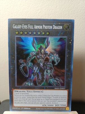 YuGiOh! - Galaxy-Eyes Full Armor Photon Dragon - 1st Ed Super Rare RA01-EN037 NM-image