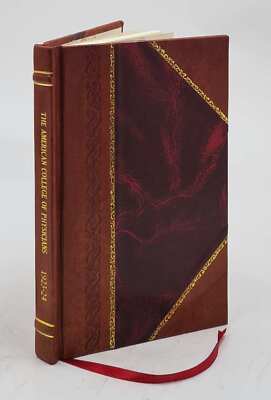 Directory ... American College Of Physicians. Volume C.1 1923-24 [Leather Bound]-image