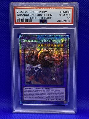 Yugioh! 1st Ed GRANGUIGNOL THE DUSK DRAGON EN033 Starlight PSA 10 Gem Mint POP25-image