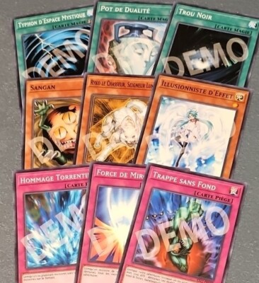 pick 1x DEMO french yugioh cards error misprint ys17 link strike 43 cards rare-image