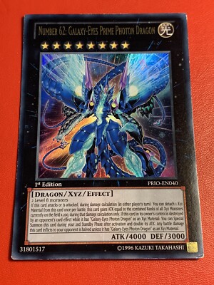 Number 62: Galaxy-Eyes Prime Photon Dragon PRIO-EN040 Ultra Rare 1st Edition-image