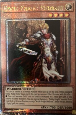 YuGiOh! Noble Knight Medraut RA04-EN205 Quarter Century Secret Rare - Near Mint-image