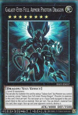 YUGIOH COLLECTOR'S Rare RA01-EN037 Galaxy-Eyes Full Armor Photon Dragon 1st Edit-image