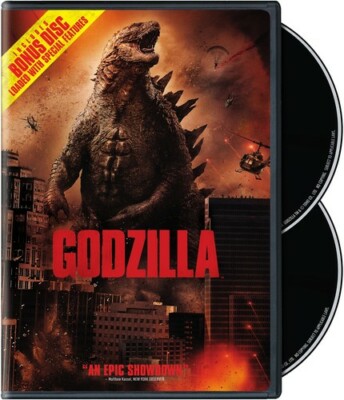 NEW Godzilla DVD THE MOVIE 2 DISC BOX SET Aaron Taylor-Johnson , Ken Watanabe -image
