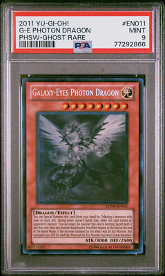 Yugioh Galaxy-Eyes Photon Dragon PHSW-EN011 Ghost Rare PSA 9-image