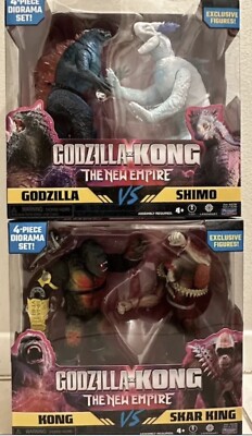 Godzilla X Kong: The New Empire 2 Pack Set Kong vs Skar King & Godzilla vs Shimo-image