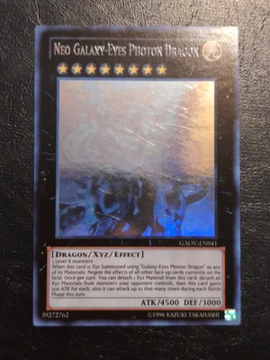 Yu-Gi-Oh! GHOST RARE HOLO CARD NEO GALAXY-EYES PHOTON DRAGON GAOV-EN041 NM/VLP-image