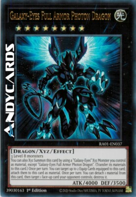 GALAXY-EYES FULL ARMOR PHOTON DRAGON • Ultra R • RA01 EN037 • 1Ed • Yugioh!-image