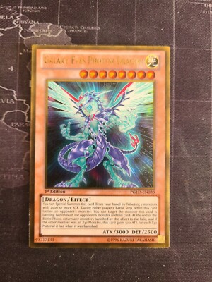 1x Galaxy-Eyes Photon Dragon - PGLD-EN038 - Gold Rare - 1st Edition NM YuGiOh!  -image