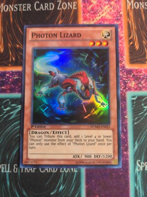 Yu-Gi-Oh! Photon Lizard NUMH-EN023 1st Edition Super Rare NM -image